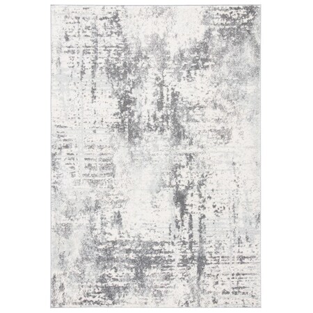 Safavieh 6 x 9 ft. Tulum Power Loomed Rectangle Area Rug Ivory & Charcoal TUL232B-6